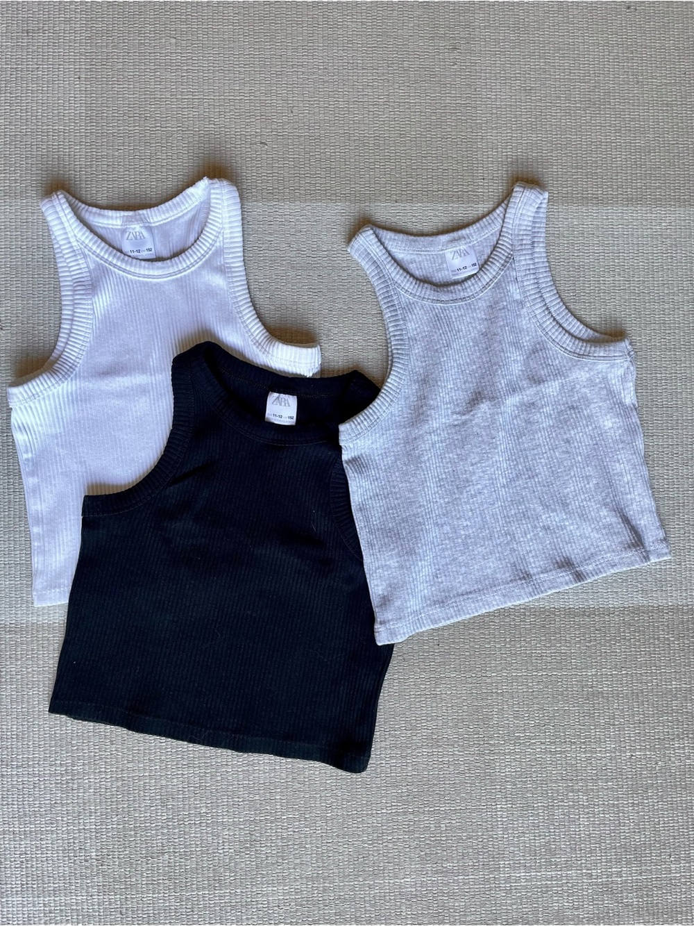 Zara kids ribbed tank top set